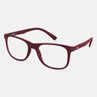 Shop Noir Red Square Blue Screen Glasses