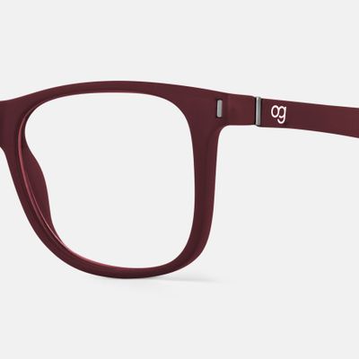 Buy Noir Red Square Blue Screen Glasses