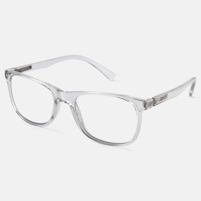 Noir Transparent Square Blue Screen Glasses Shop Noir Transparent Square Blue Screen Glasses