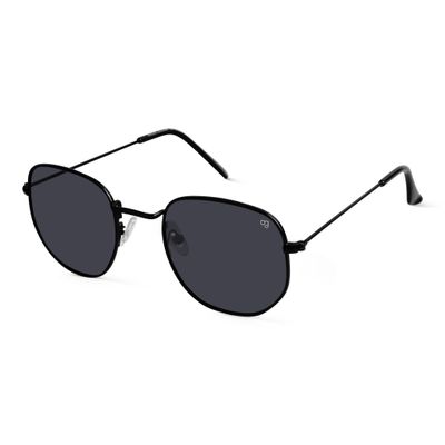 NukeShade Black Hexagonal Polarized Sunglasses Shop Polarized Hexagonal Sunglasses Online