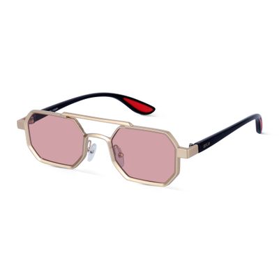 Ockhi Exhale Pink Hexagonal Sunglasses Shop Ockhi Exhale Pink Hexagonal Sunglasses