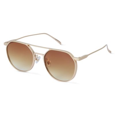 Shop Ockhi Sacred Brown Round Sunglasses