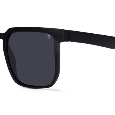Opulent Black Polarized Square Sunglasses Buy Square Sunglasses Online