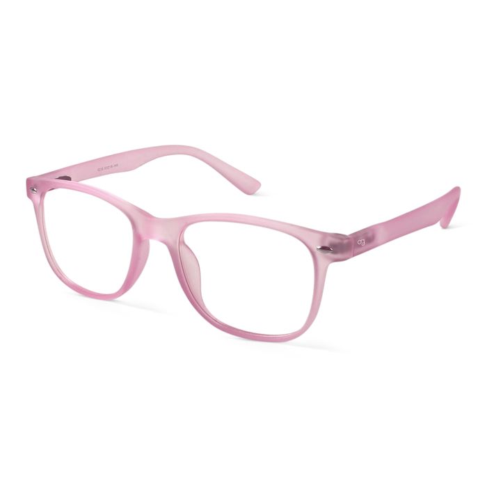 Buy Peony Pink Wayfarer Blue Screen Glasses-Woggles