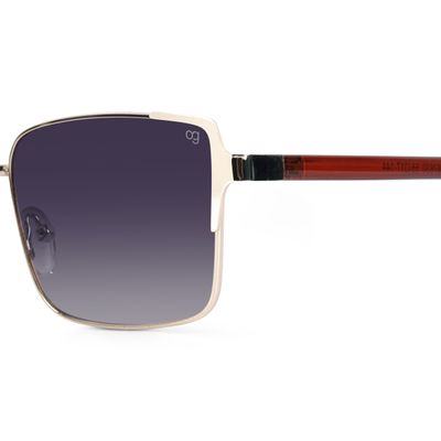 Plated Black Rectangle Sunglasses Buy Plated Black Rectangle Sunglasses