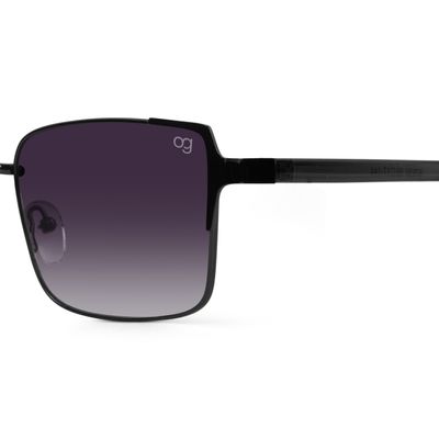 Buy Plated Copper Rectangle Sunglasses