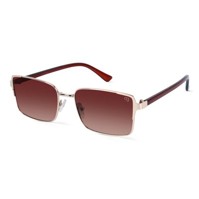 Plated Golden Rectangle Sunglasses Shop Plated Golden Rectangle Sunglasses