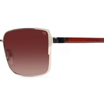 Plated Golden Rectangle Sunglasses Buy Plated Golden Rectangle Sunglasses