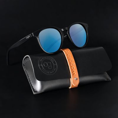 Shop Radon Mirrored Polarized Round Sunglasses