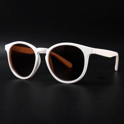 Radon White Polarized Round Sunglasses Buy Radon White Polarized Round Sunglasses