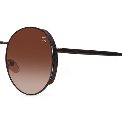 Rayzo Round Rimless Brown & Brown Sunglasses Buy Rayzo Round Rimless Brown & Brown Sunglasses Online