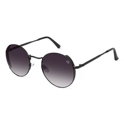 Rayzo Round Rimless Purple & Black Sunglasses Shop Rayzo Round Rimless Purple & Black Sunglasses
