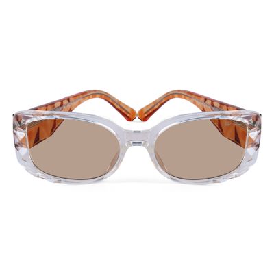 Red Pappy Aetheris Orange Rectangle  Sunglasses Buy Red Pappy Aetheris Orange Rectangle  Sunglasses