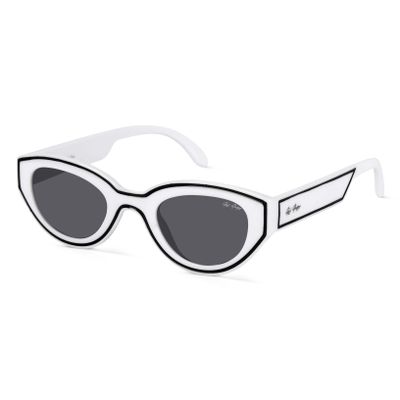 Red Pappy Chronon White Rectangle Sunglasses Shop Red Pappy Chronon White Rectangle Sunglasses