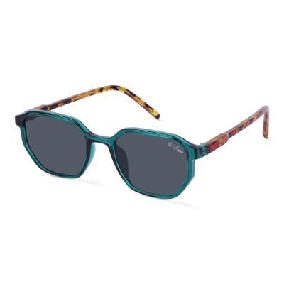 Red Pappy Fable Green Hexagonal Sunglasses Shop Red Pappy Fable Green Hexagonal Sunglasses