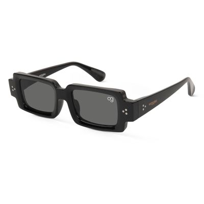 Rustic Black Rectangle Sunglasses Shop Rustic Black Rectangle Sunglasses