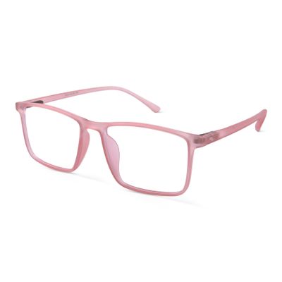Shop Salmon Glow Rectangle Blue Screen Glasses