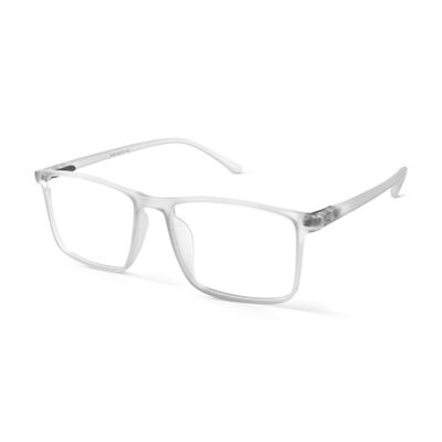 Shop Snowflake Crystal Rectangle Blue Screen Glasses