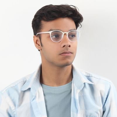 Spiritual Spheres Round Blue Screen Glasses