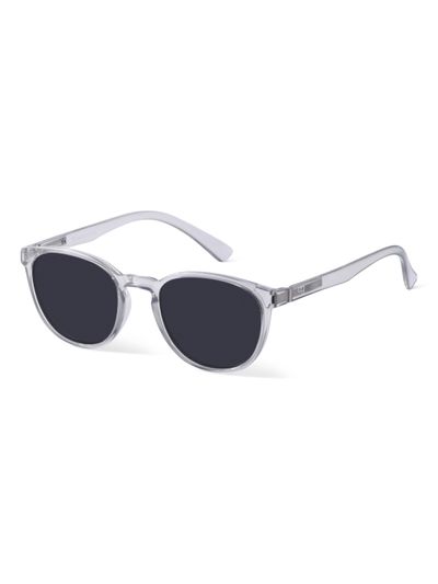grey round sunglasses, 