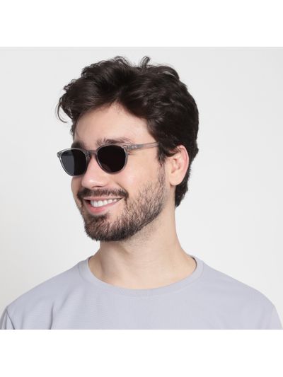 Stormcloud Polarized Round Sunglasses