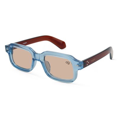 Sundown Blue Square Sunglasses Shop Sundown Blue Square Sunglasses