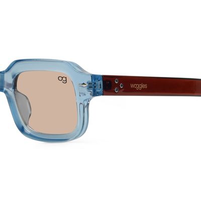 Sundown Blue Square Sunglasses Buy Sundown Blue Square Sunglasses