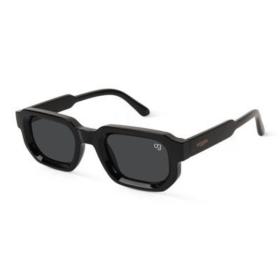 Shop Thistle Black Square Sunglasses