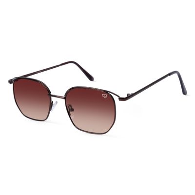 Tidebreak Brown Hexagonal Sunglasses Shop Tidebreak Brown Hexagonal Sunglasses