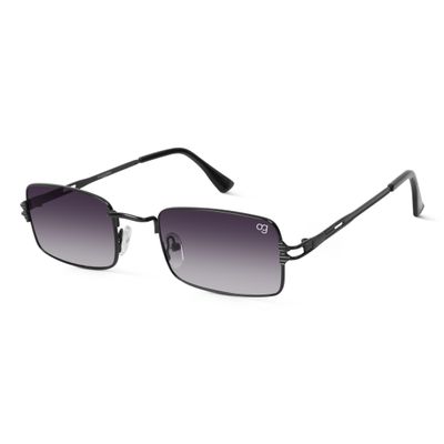 Shop Uzi Frame Black Rectangle Sunglasses