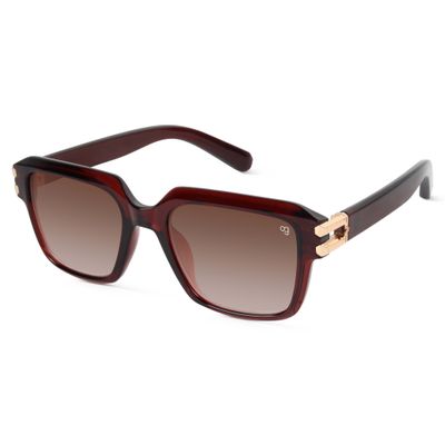 Shop Velor Brown Wayfarer Sunglasses