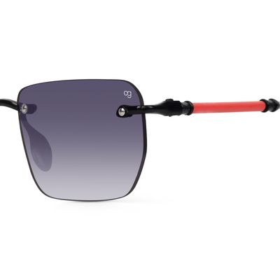 Vylo Rectangle Rimless Grey Sunglasses Buy Vylo Rectangle Rimless Grey Sunglasses Online