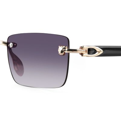 Xylo Golden Rimless Rectangle Sunglasses Buy Xylo Golden Rimless Rectangle Sunglasses