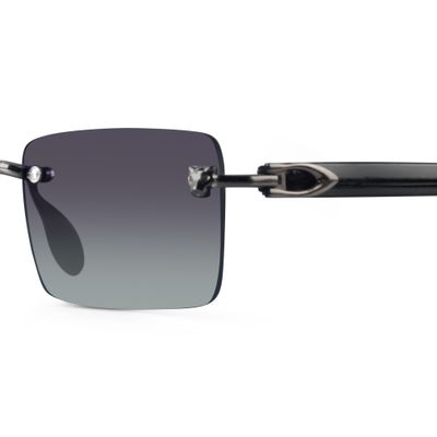 Xylo Green Rimless Rectangle Sunglasses Buy Xylo Green Rimless Rectangle Sunglasses