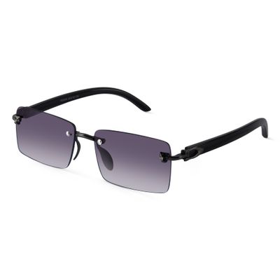 Xylo Purple Rimless Rectangle Sunglasses Shop Xylo Purple Rimless Rectangle Sunglasses
