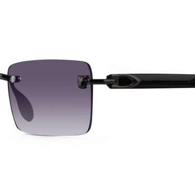 Xylo Purple Rimless Rectangle Sunglasses Buy Xylo Purple Rimless Rectangle Sunglasses