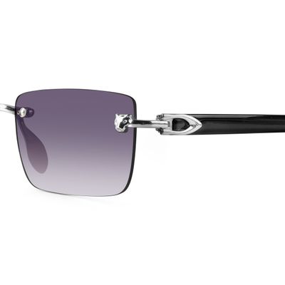 Xylo Silver Rimless Rectangle Sunglasses Buy Xylo Silver Rimless Rectangle Sunglasses
